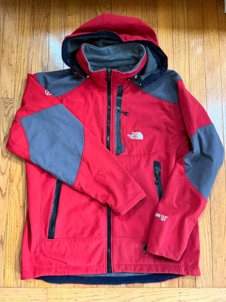 North Face Summit Series Goretex Jacket Xxl Red Gray | Waterproof Shell | Hood